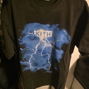 Kith Men's Lightning Tee - Black and Blue